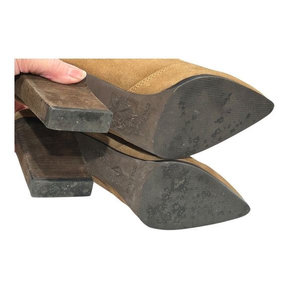 Donald Pilner VAMA Slip on boot heels point toe mules size 10 Tan Leather - Picture 4 of 4